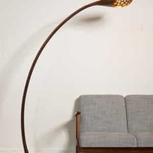 Bogenlampe aus Nuss Massivholz, Modellauswahl