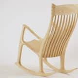 Rocking chair made from asch