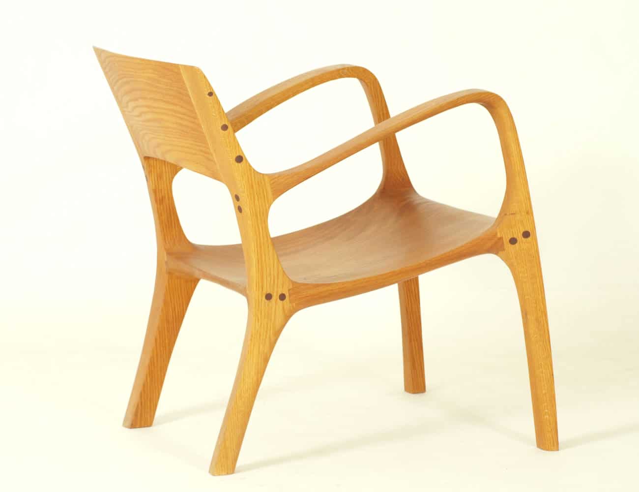 Lounge Chair aus Massivholz - Roteiche