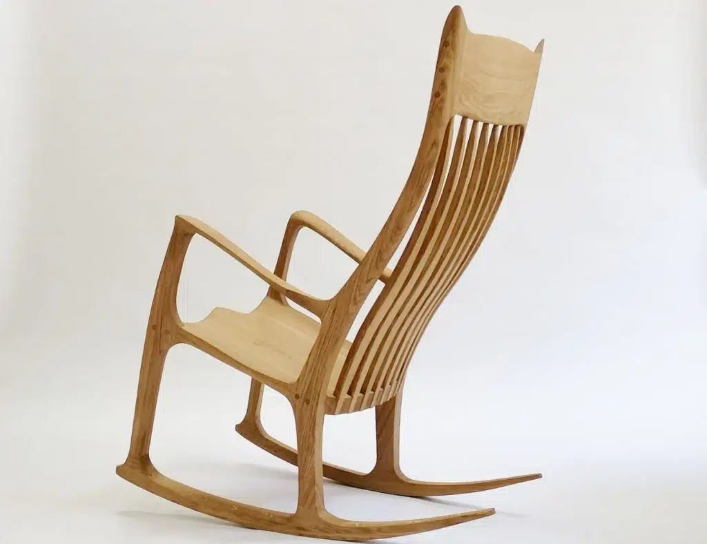 This Rockingchair is built entirely from wood
