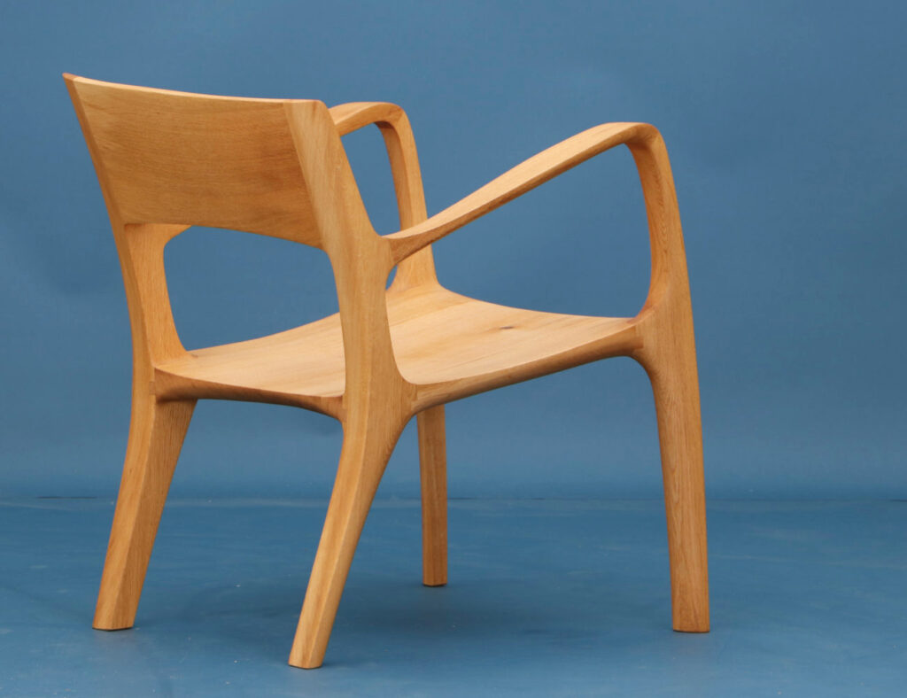 Stilvoller Lounge Chair aus Eichenholz für ultimativen Komfort