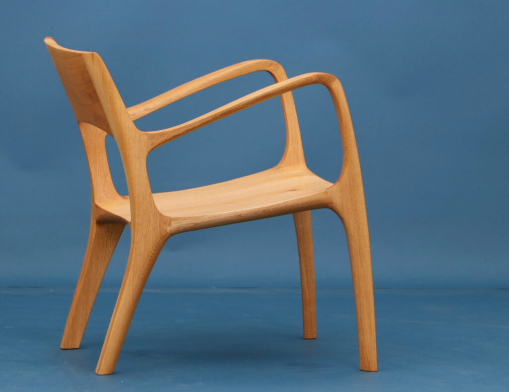 lounge chair made from wood